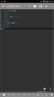 anWriter Free HTML Editor скриншот 3
