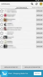 Unfollowers for Instagram скриншот 2