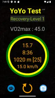 Yo-Yo Test скриншот 5