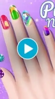 Nail Salon Game Girls Nail art скриншот 1