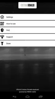 Cristiano Ronaldo Official Keyboard скриншот 2
