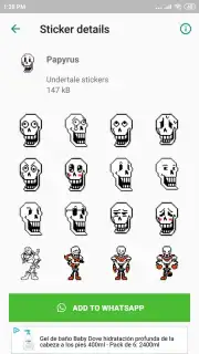 Undertale & Deltarune Stickers for WhatsApp скриншот 4