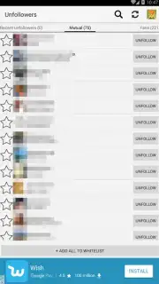 Unfollowers for Instagram скриншот 5