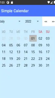 Simple Calendar скриншот 4