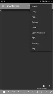 anWriter Free HTML Editor скриншот 2