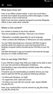 Kiwix offline скриншот 1