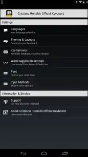 Cristiano Ronaldo Official Keyboard скриншот 4
