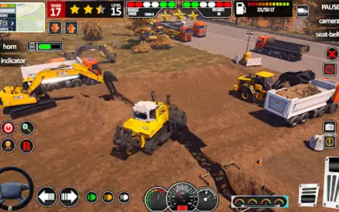 JCB Game Snow Excavator Games скриншот 2